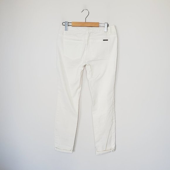MICHAEL KORS Cream Classic Mid Rise Skinny Jeans - Picture 4 of 12